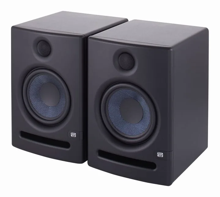 Presonus Eris E5 Isolation Stand Bundle, loggan och ytan