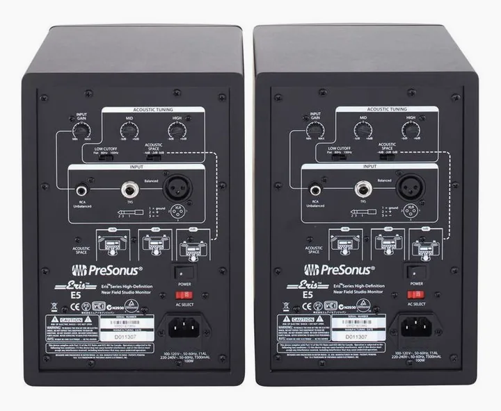 Presonus Eris E5 Stand Set, basreflexporten