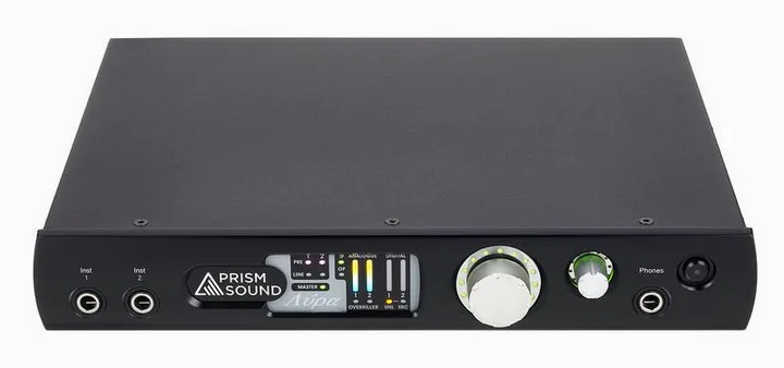 Prism Sound Lyra 2, ingångarna på framsidan