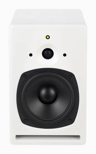 PSI Audio A17-M Pure White, fronten med woofer och diskant