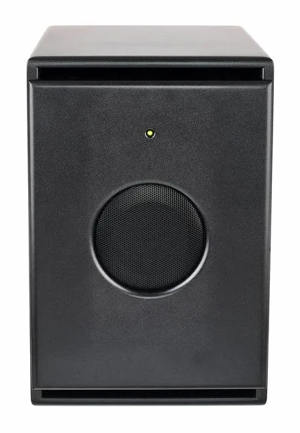 PSI Audio Sub A125-M Studio Black, loggan och ytan