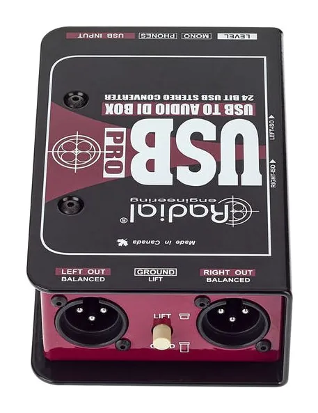 Radial Engineering USB-Pro, höljet sett från sidan