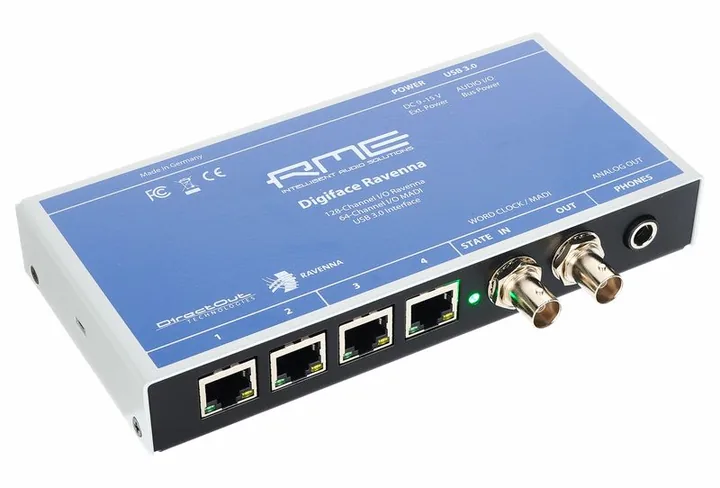RME Digiface Ravenna, höljet sett från sidan