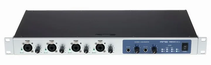 RME Fireface 802 FS, frontpanelen med rattarna
