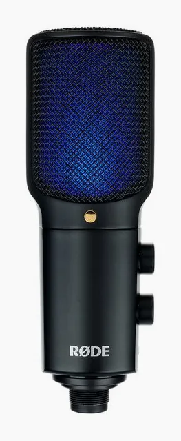 Rode NT-USB+, mikrofonkorgen på nära håll
