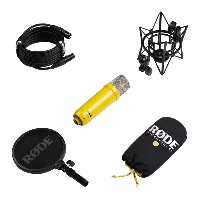 Rode NT1 Signature Yellow, huset sett från sidan