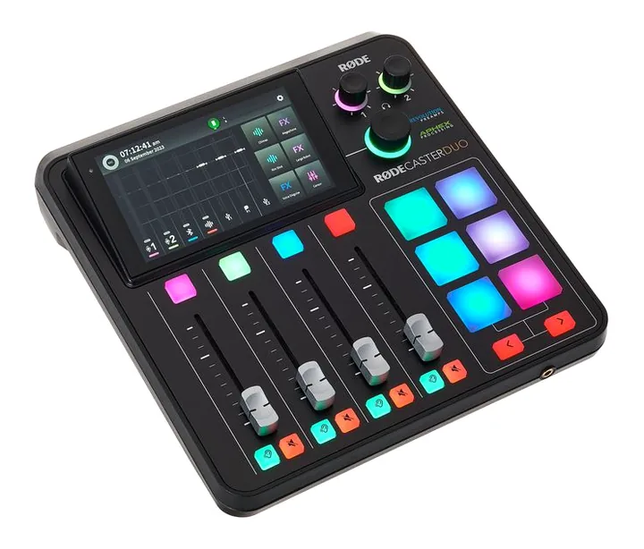 Rode Rodecaster Duo, ovansidan av lådan