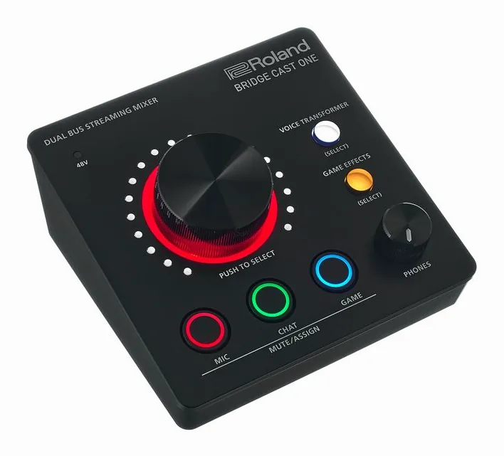 Roland Bridge Cast One, frontpanelen med rattarna