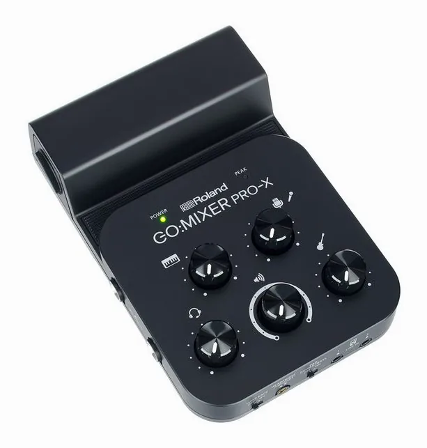 Roland Go:Mixer Pro-X, ingångarna på framsidan