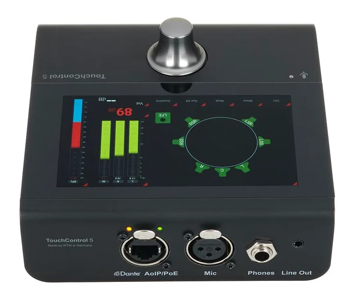 RTW TouchControl 5 Control & Meter, kabinettet sett från sidan