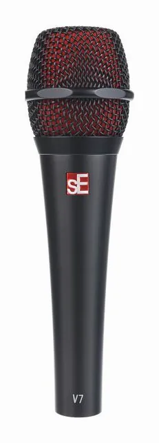 SE Electronics V7 Black Set, mikrofonkorgen på nära håll
