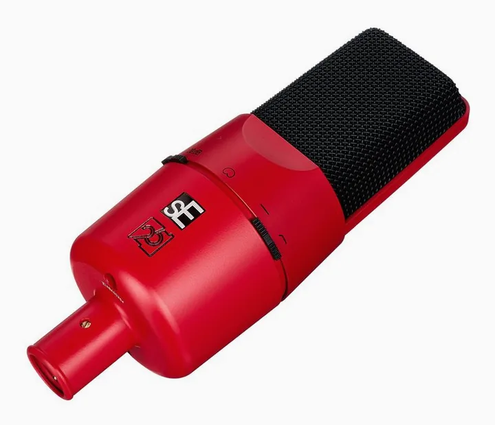SE Electronics X1A 2C Red 25th Anniversary Ed, huset sett från sidan