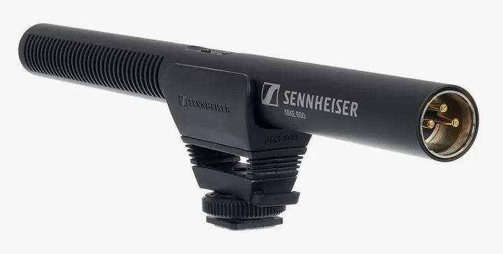 Sennheiser MKE 600 Bag Bundle, mikrofonkorgen på nära håll