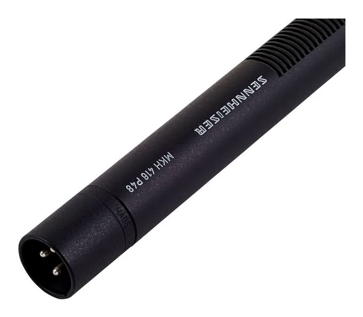 Sennheiser MKH 416 P48, mikrofonkorgen på nära håll