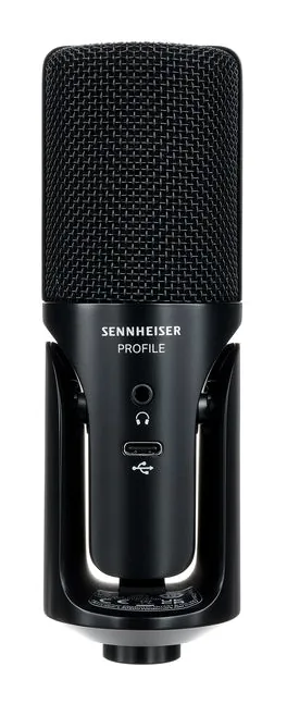 Sennheiser Profile USB-C Mikrofon, mikrofonkorgen på nära håll