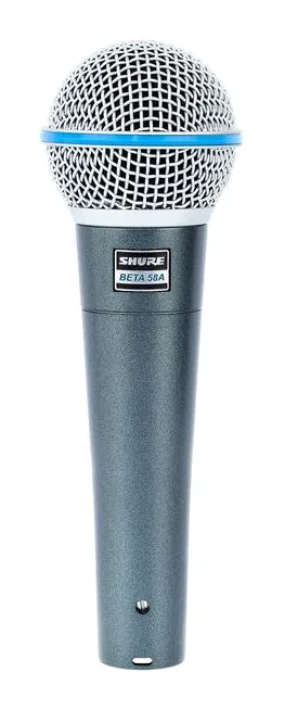 Shure Beta 58 A Bundle, mikrofonkorgen på nära håll