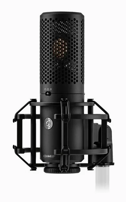 Shure KSM44MP, mikrofonkorgen på nära håll