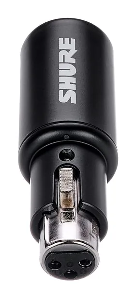 Shure Motiv MVX2U Gen 2, ingångarna på framsidan
