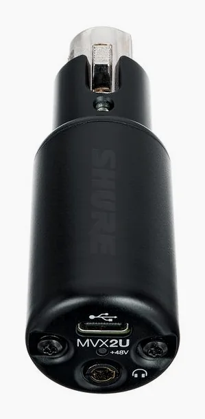 Shure Motiv MVX2U, höljet sett från sidan