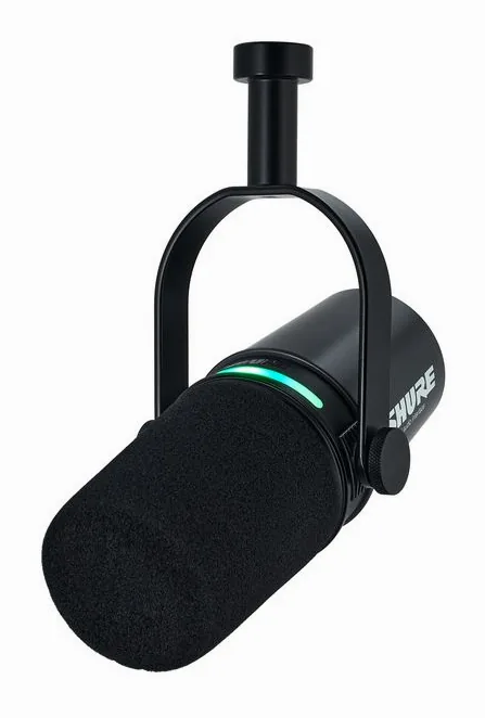 Shure MV7i/MV7X Bundle, mikrofonkorgen på nära håll