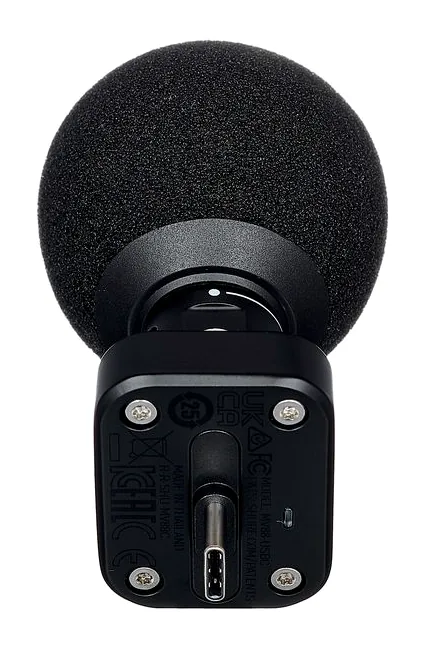 Shure MV88-USBC, XLR-kontakten i botten