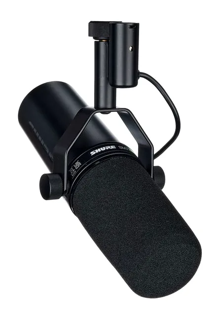 Shure SM 7 dB Broadcast Arm Bundle, loggan och ytan
