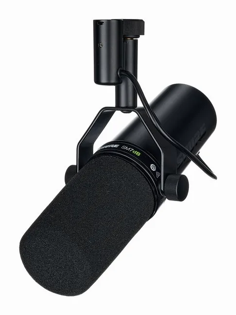 Shure SM 7 dB Bundle, huset sett från sidan