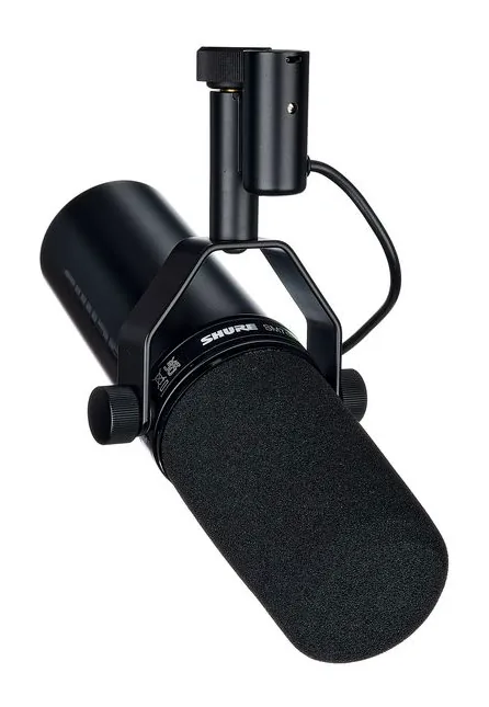 Shure SM 7 dB, hållaren och fästet
