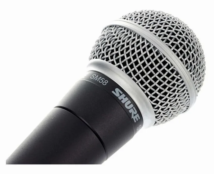 Shure SM58 LC Bundle, gallret framifrån