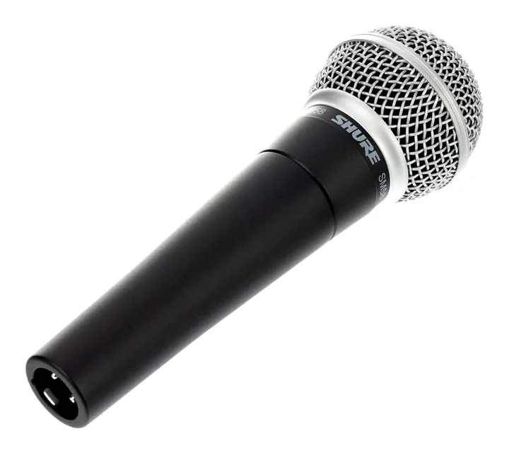 Shure SM58 LC, mikrofonkorgen på nära håll