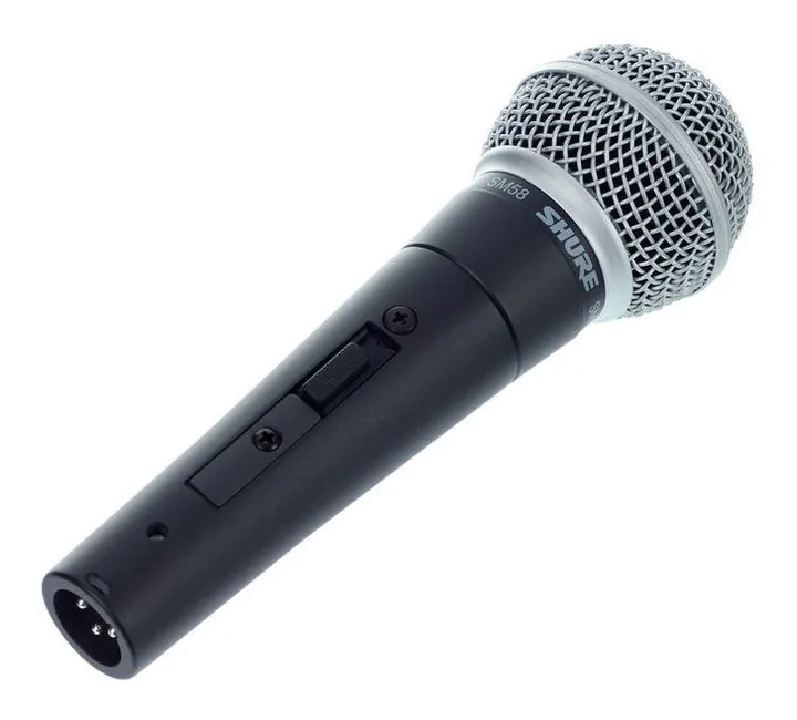 Shure SM58 S Cleaner Bundle, huset sett från sidan