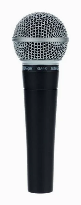 Shure SM58-Set, loggan och ytan