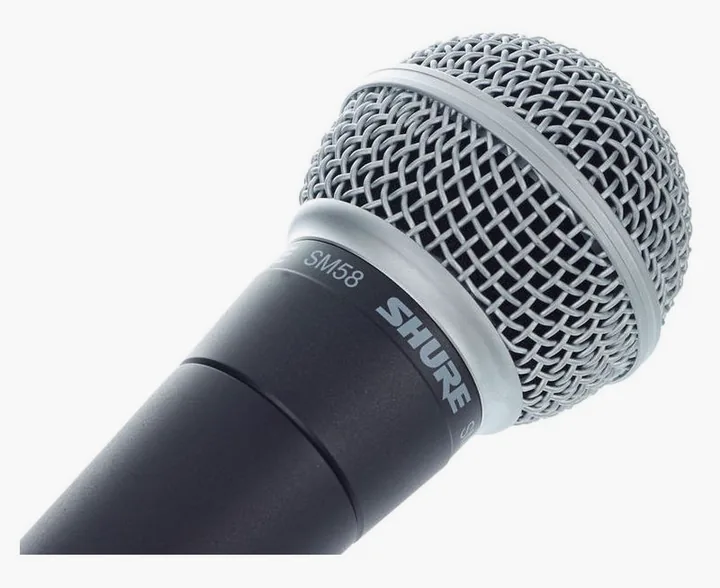Shure SM58-Set, XLR-kontakten i botten