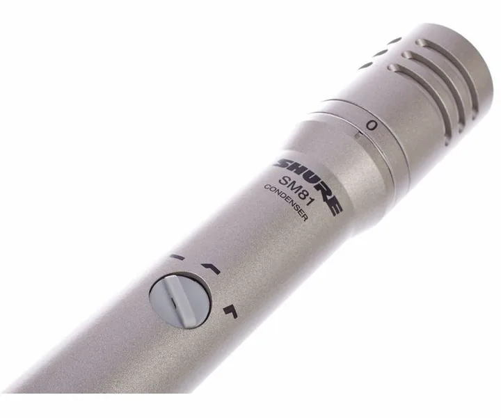 Shure SM81, loggan och ytan