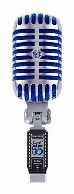 Shure Super 55 Deluxe Bundle, mikrofonkorgen på nära håll