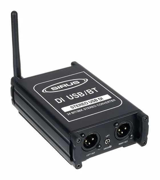 Sirus DI USB/BT, frontpanelen med rattarna