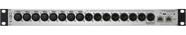 Sonifex AVN-AIO8-DNT Dante Interface, höljet sett från sidan