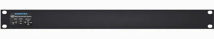 Sonifex AVN-AIO8-DNT Dante Interface, anslutningarna på baksidan