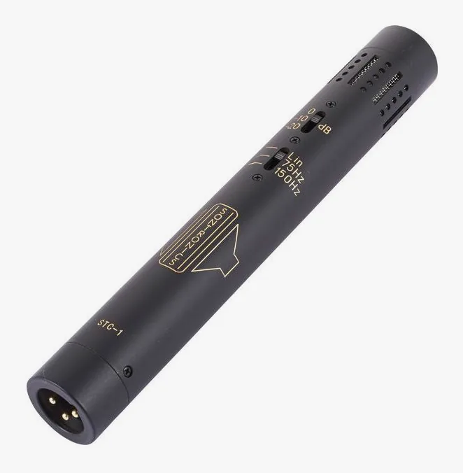 Sontronics STC-1 mt, mikrofonkorgen på nära håll