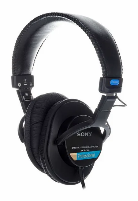 Sony MDR-7506, bygeln sedd uppifrån