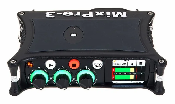 Sound Devices MixPre-3 II, anslutningarna på baksidan