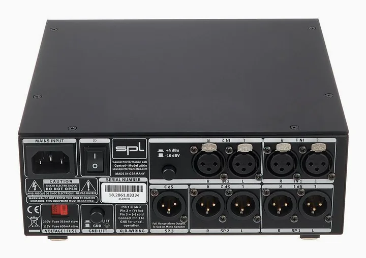 SPL 2Control black, basreflexporten