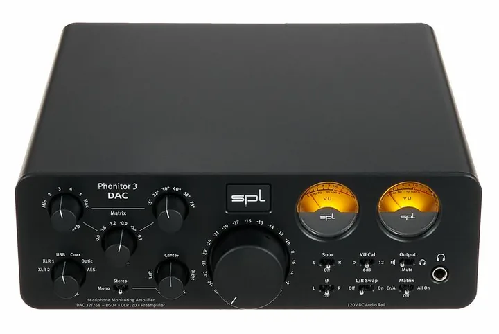 SPL Phonitor 3 DAC, loggan och ytan