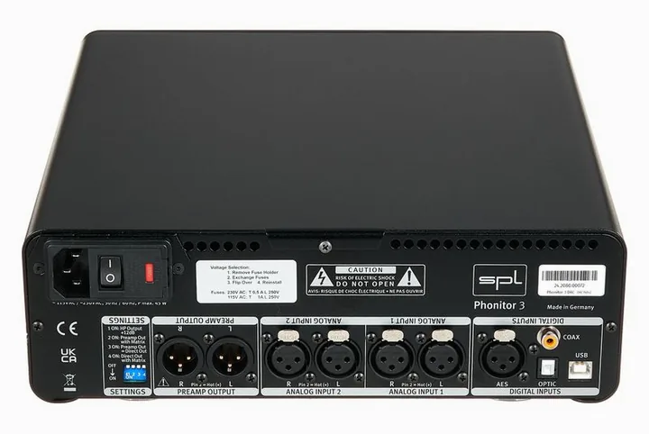 SPL Phonitor 3 DAC, loggan och ytan
