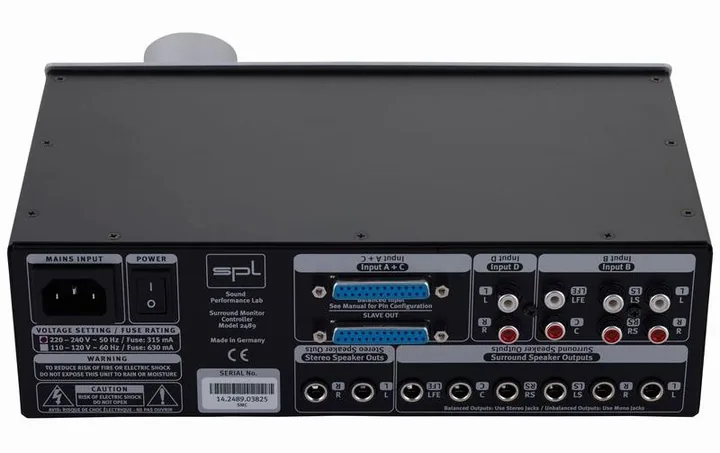 SPL SMC 2489, fronten med woofer och diskant