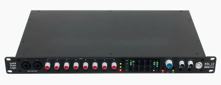 SSL 18, anslutningarna på baksidan