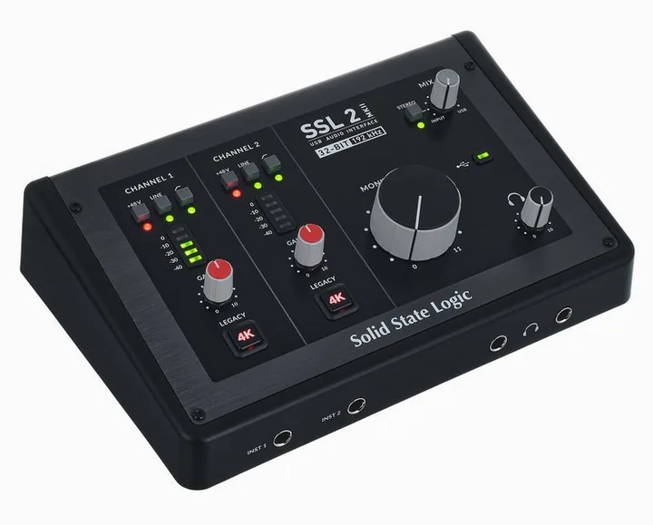 SSL 2 MKII, ingångarna på framsidan