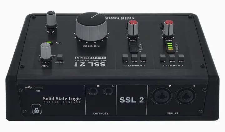 SSL 2 MKII, nivåmätarna och lysdioderna