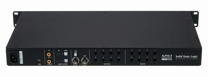SSL Alpha 8, frontpanelen med rattarna