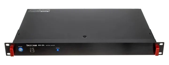 Tascam MX-8A, ovansidan av lådan